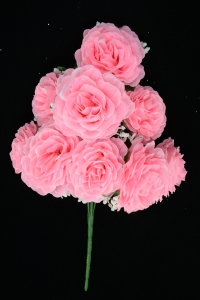 Pink Open Rose Bush x9  (Lot of 12) SALE ITEM